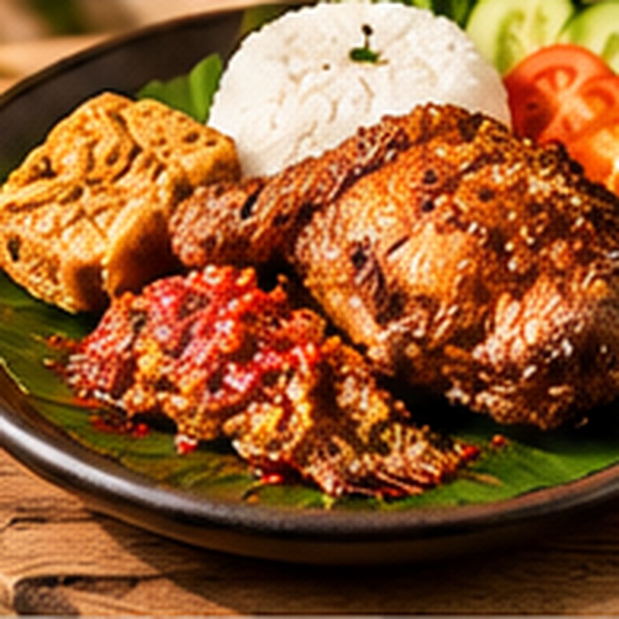Nasi Ayam Penyet
