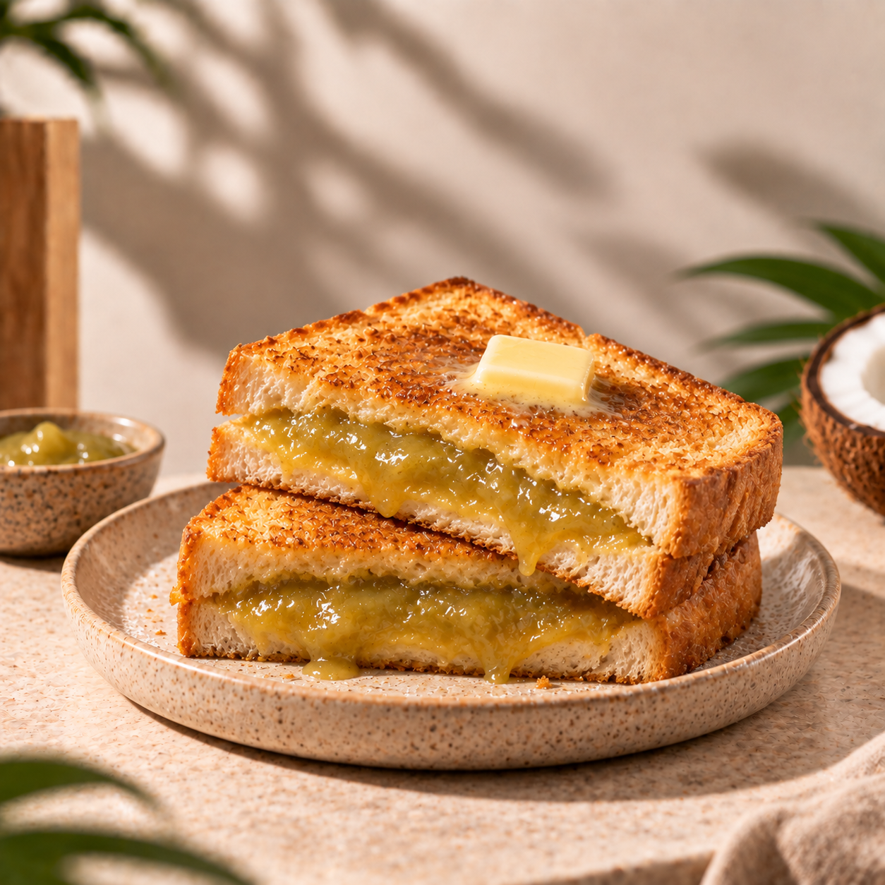 Roti Bakar Srikaya